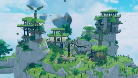 Captain your own flying island base in wind-powered crafting survival game Aloft’s new co-op demo
