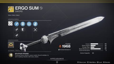 Destiny 2 now has a sword that can fire rockets—here’s how to get it