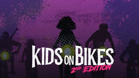 Key art for the second edition of Kids on Bikes