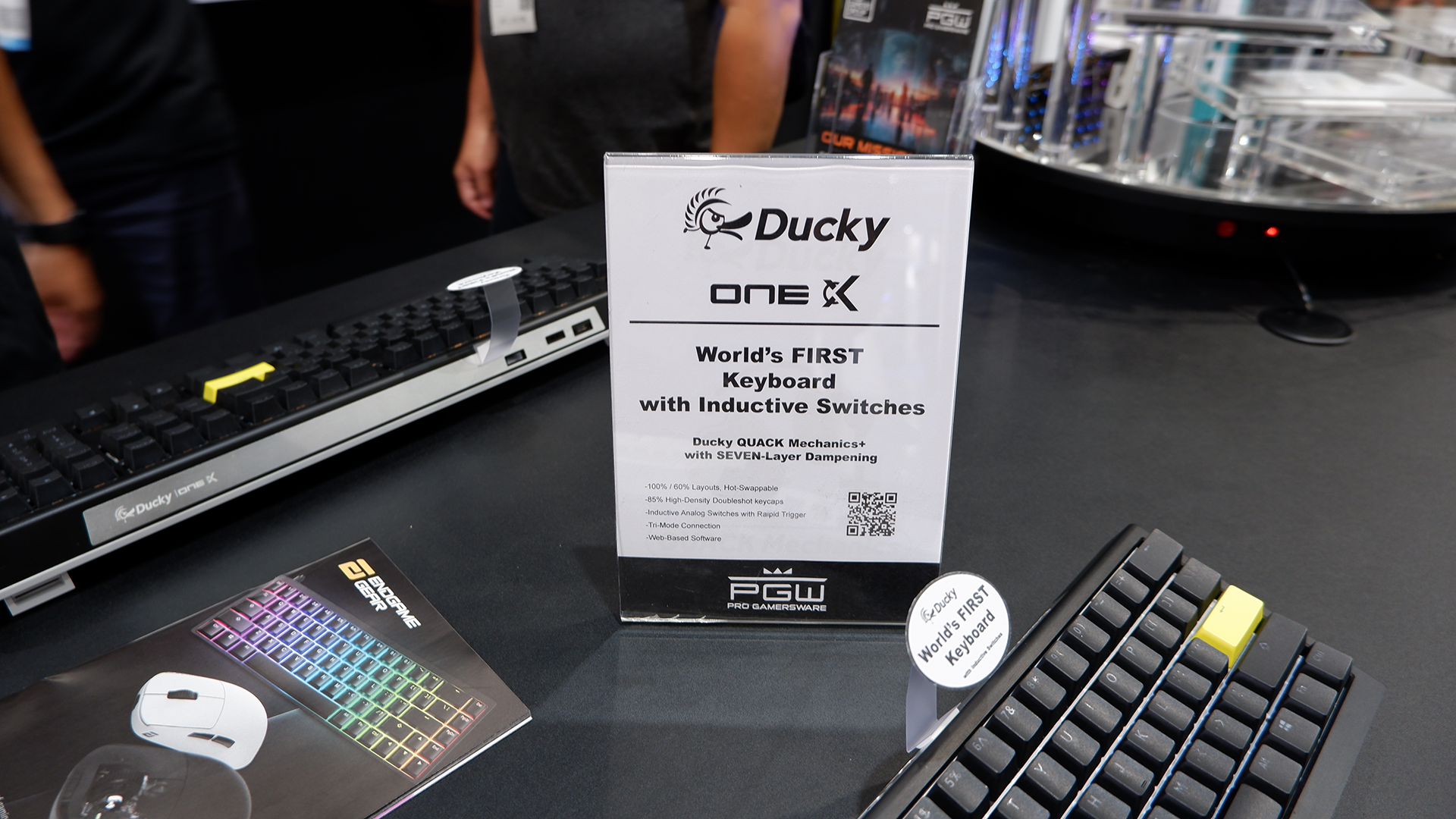 Ducky's OneX induction gaming keyboard at Computex 2024.