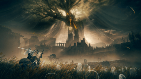 Tarnished on Torrent exploring the lands of the Shadow of the Erdtree DLC