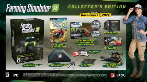Farming Simulator 25 announced, with a collector’s edition that includes a ‘USB ignition lock’ that lets you turn a real key to start your virtual tractors