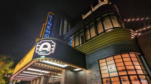 The front of an Alamo Drafthouse in Crystal City, in Washington, D.C.