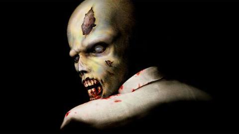 Artwork of the “turnaround zombie” from the original Resident Evil