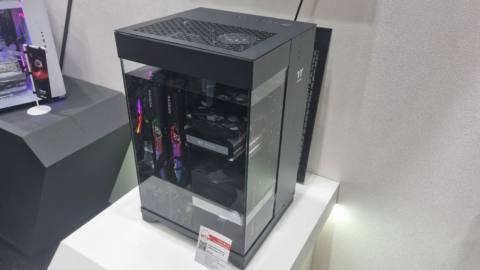 An Intel, ASRock and Thermaltake designed cooling solution case at Computex 2024