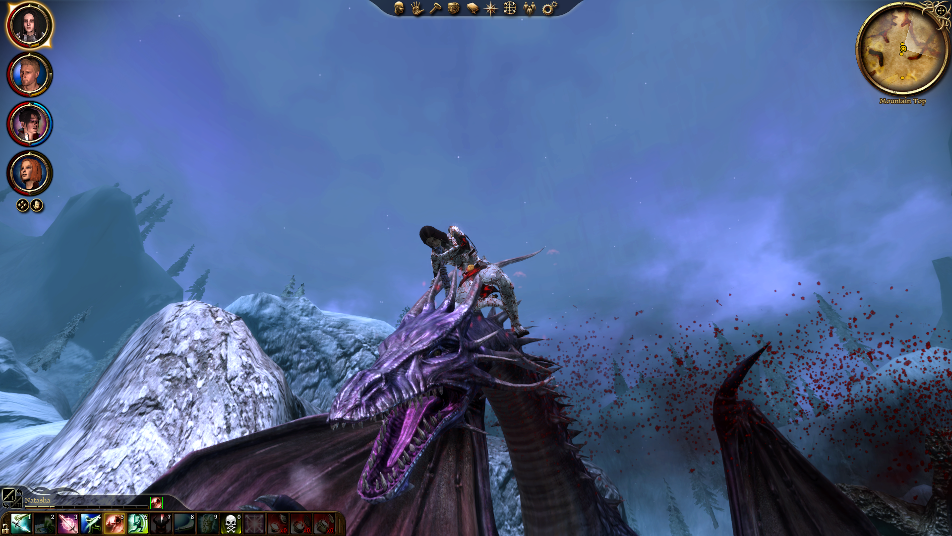 Dragon Age hero fighting a dragon