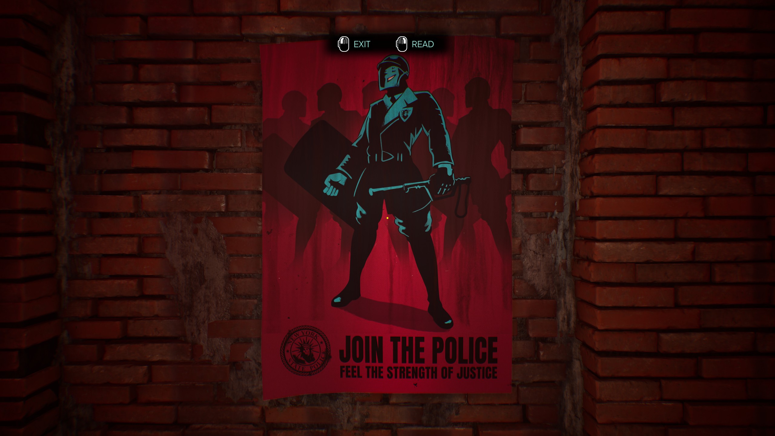 authoritarian police recruitment poster