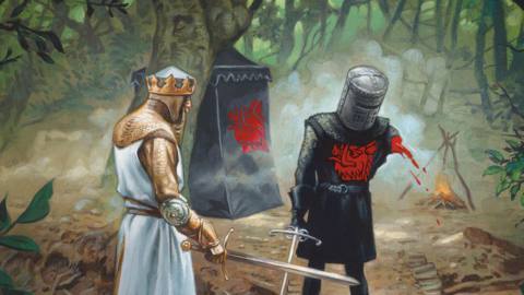 Card art from the Monty Python and the Holy Grail Secret Lair expansion for Magic: The Gathering