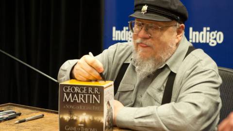 George R.R. Martin Signs Copies Of His New Book “A Dance With Dragons”