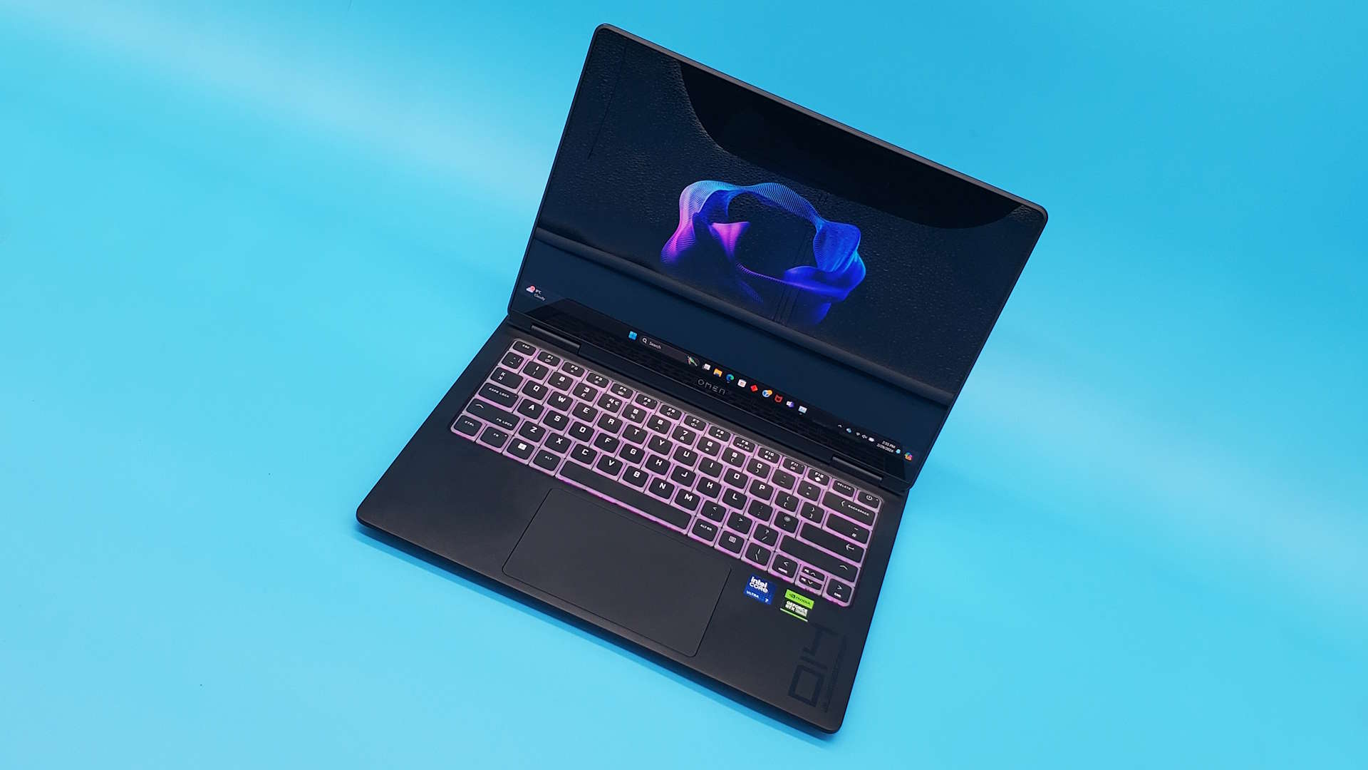 HP Omen Transcend 14 gaming laptop from various angles