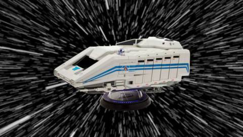 A stock photo of the Star Tours StarSpeeder 3000 vehicle playset