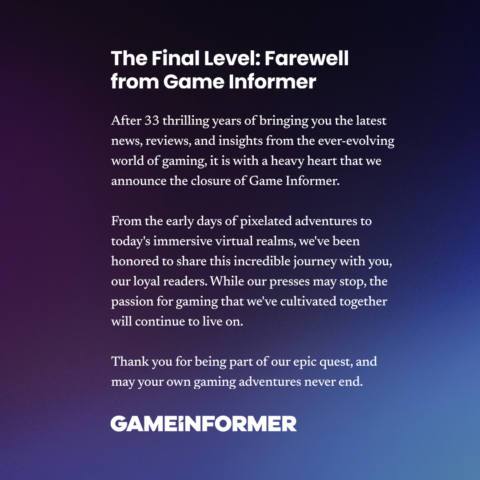 Game Informer, the longest running US gaming magazine, shuts down after 33 years