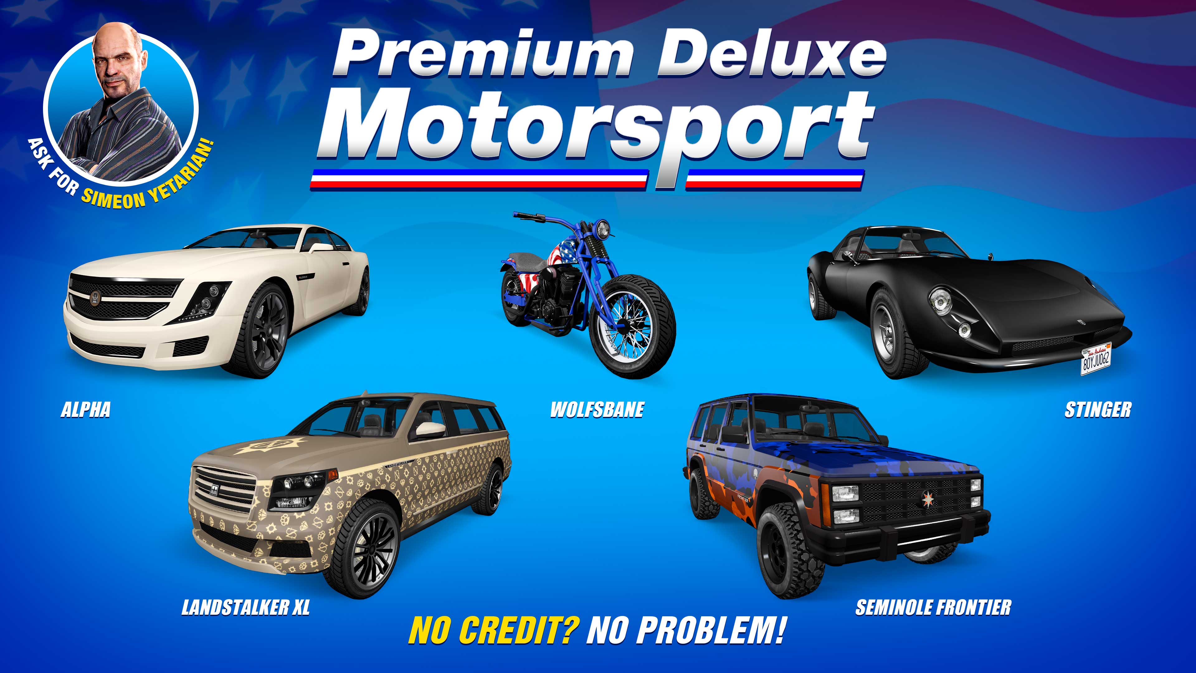 <meta http-equiv="content-type" content="text/html; charset=utf-8"></meta>GTA Online promo art for GTA Online promo art for vehicles for sale at Premium Deluxe Motorsport this week