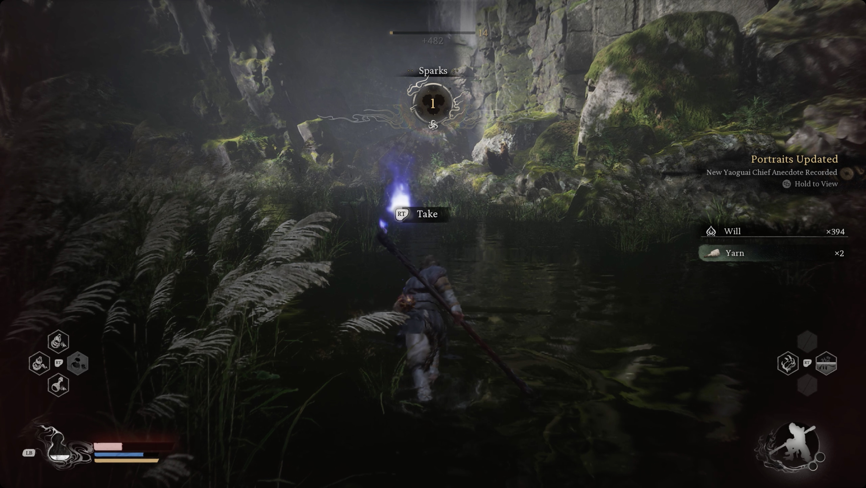 The Destined One approaches a Spirit in Black Myth: Wukong The Destined One approaches a Spirit in Black Myth: Wukong