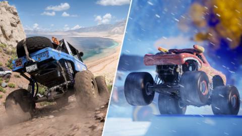 Monster Jam Showdown feels a bit like what would happen if Forza Horizon had a baby with my childhood, and that’s cool