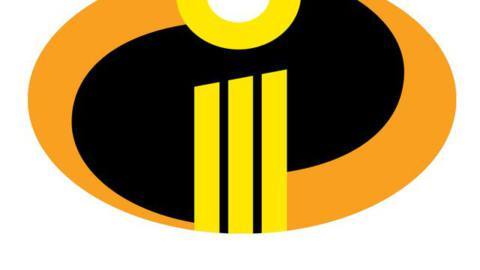 Logo for Incredibles 3 featuring a 3 dotted i