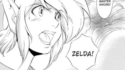 A splash panel from The Legend of Zelda: A Link to the Past Manga