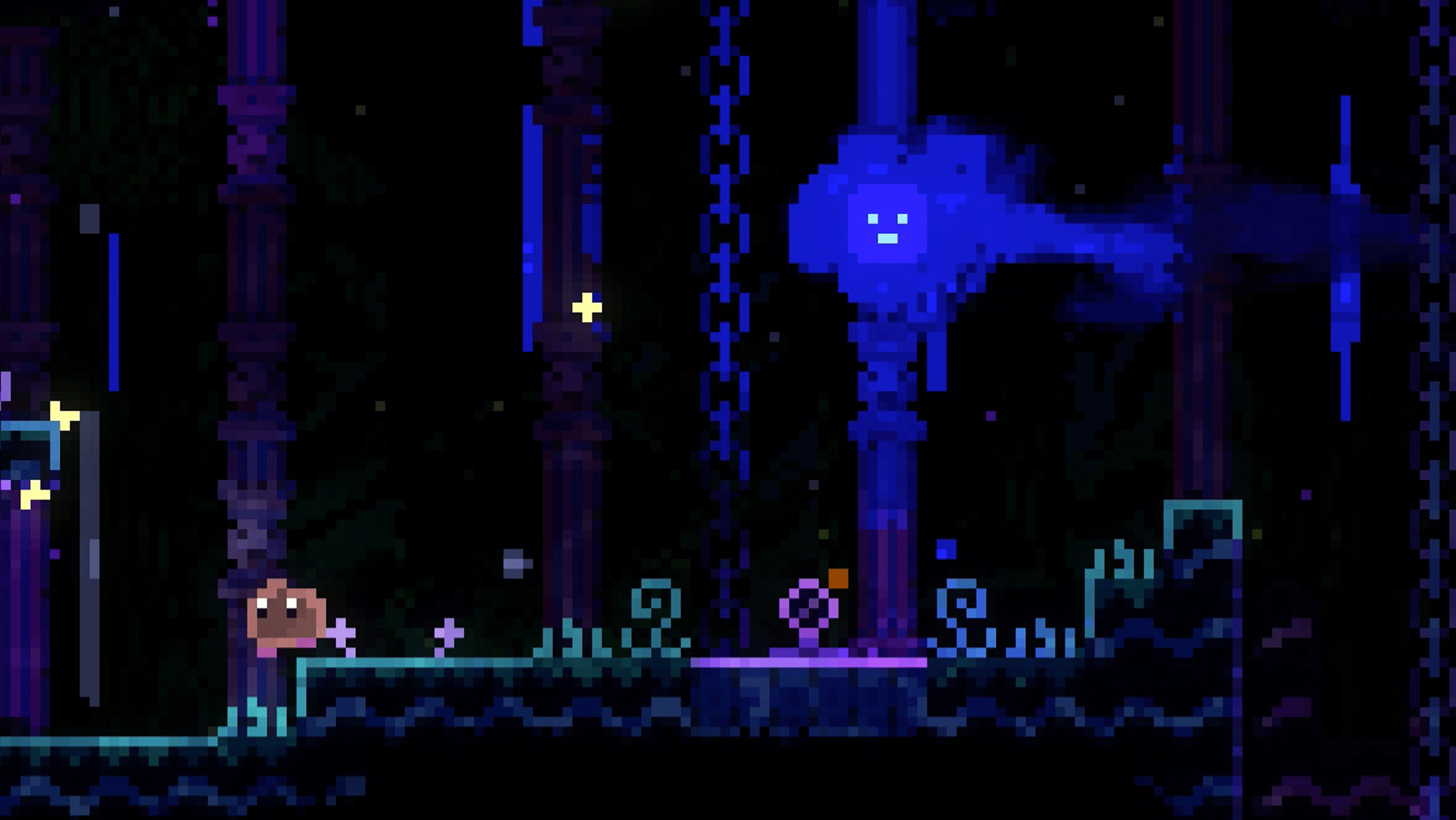 Animal Well ghost chasing the player Animal Well ghost chasing the player