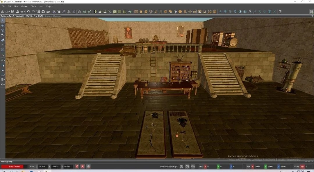 Interior view of BG2 Adventurer Mart recreated in Baldur's Gate 3