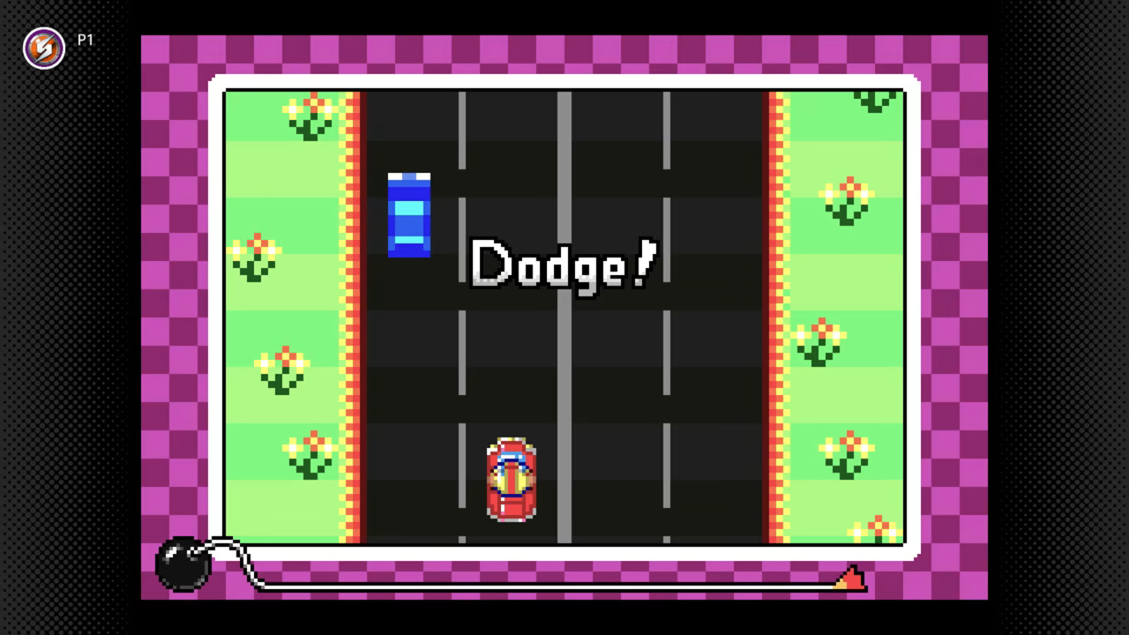 A car-based ini-game in Wario War Inc.: Mega Microgames! A car-based ini-game in Wario War Inc.: Mega Microgames!