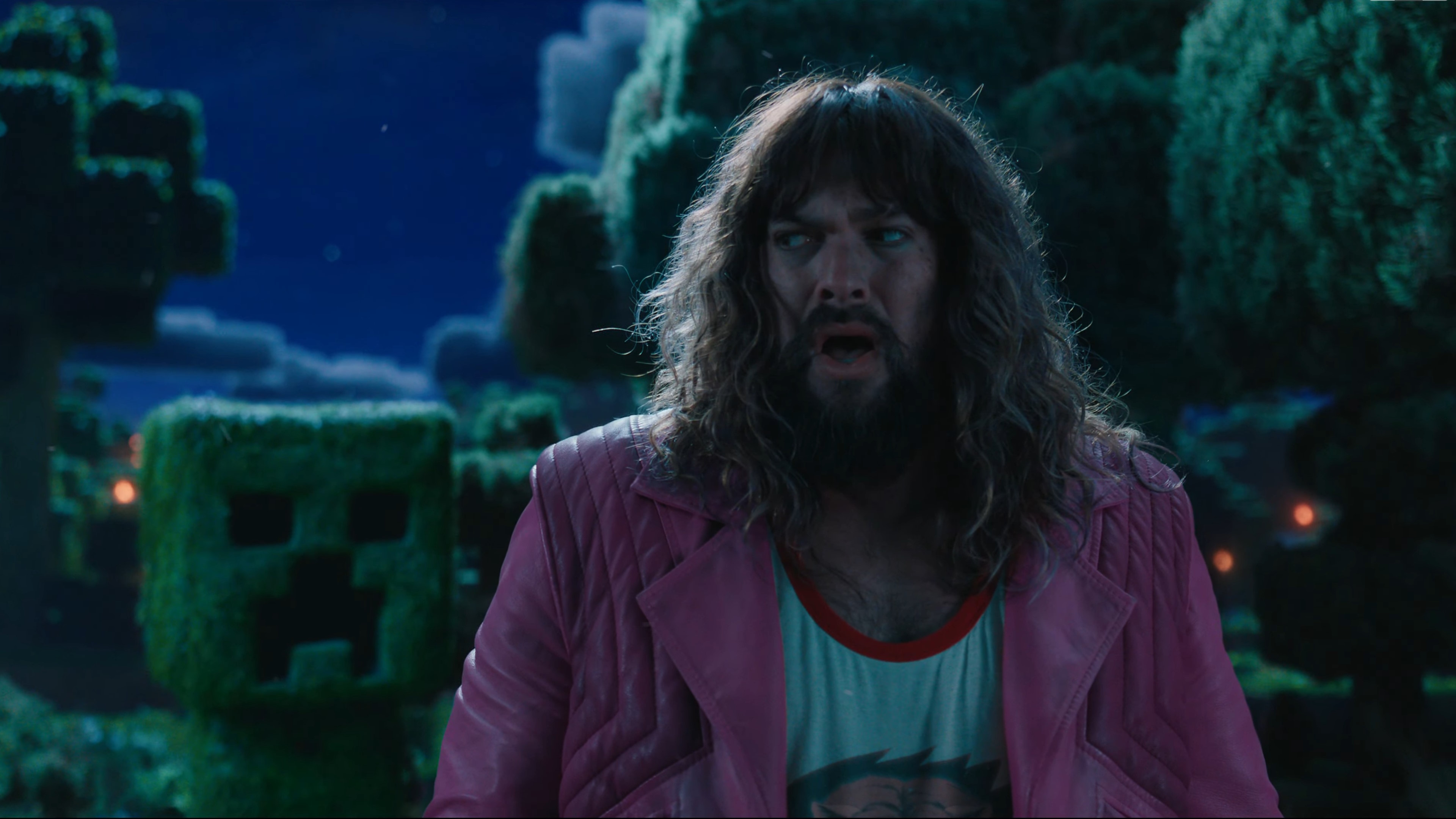 Still of Jason Momoa in A Minecraft Movie