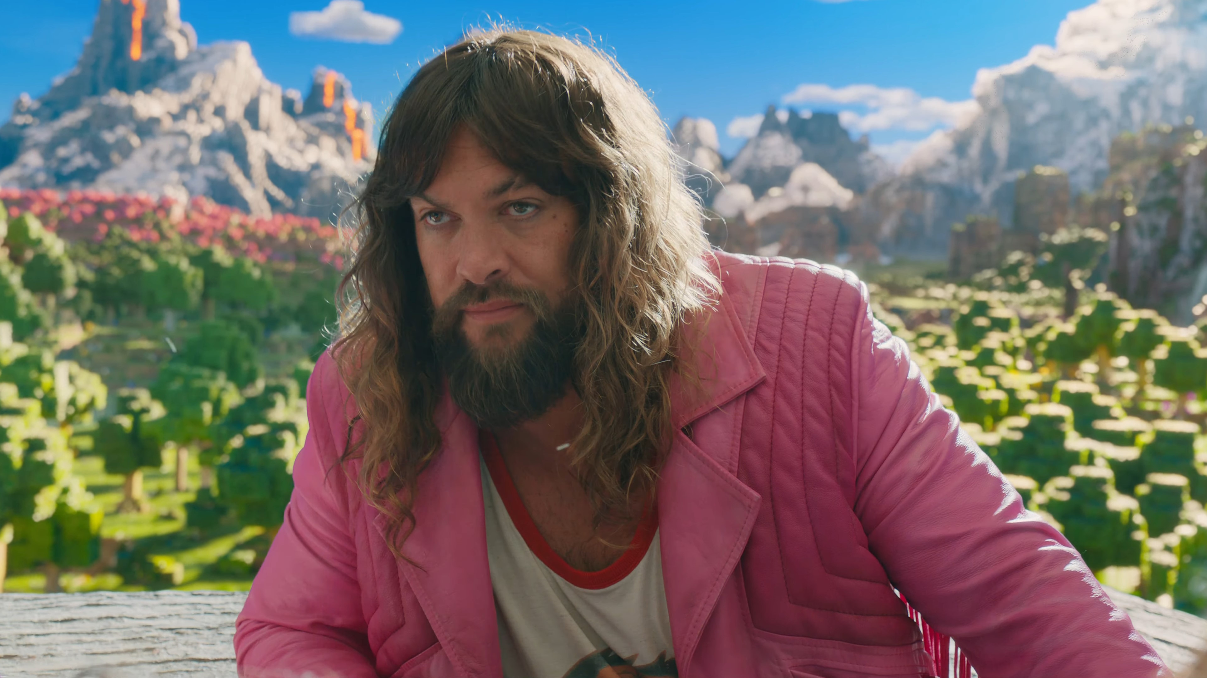 Still of Jason Momoa in A Minecraft Movie