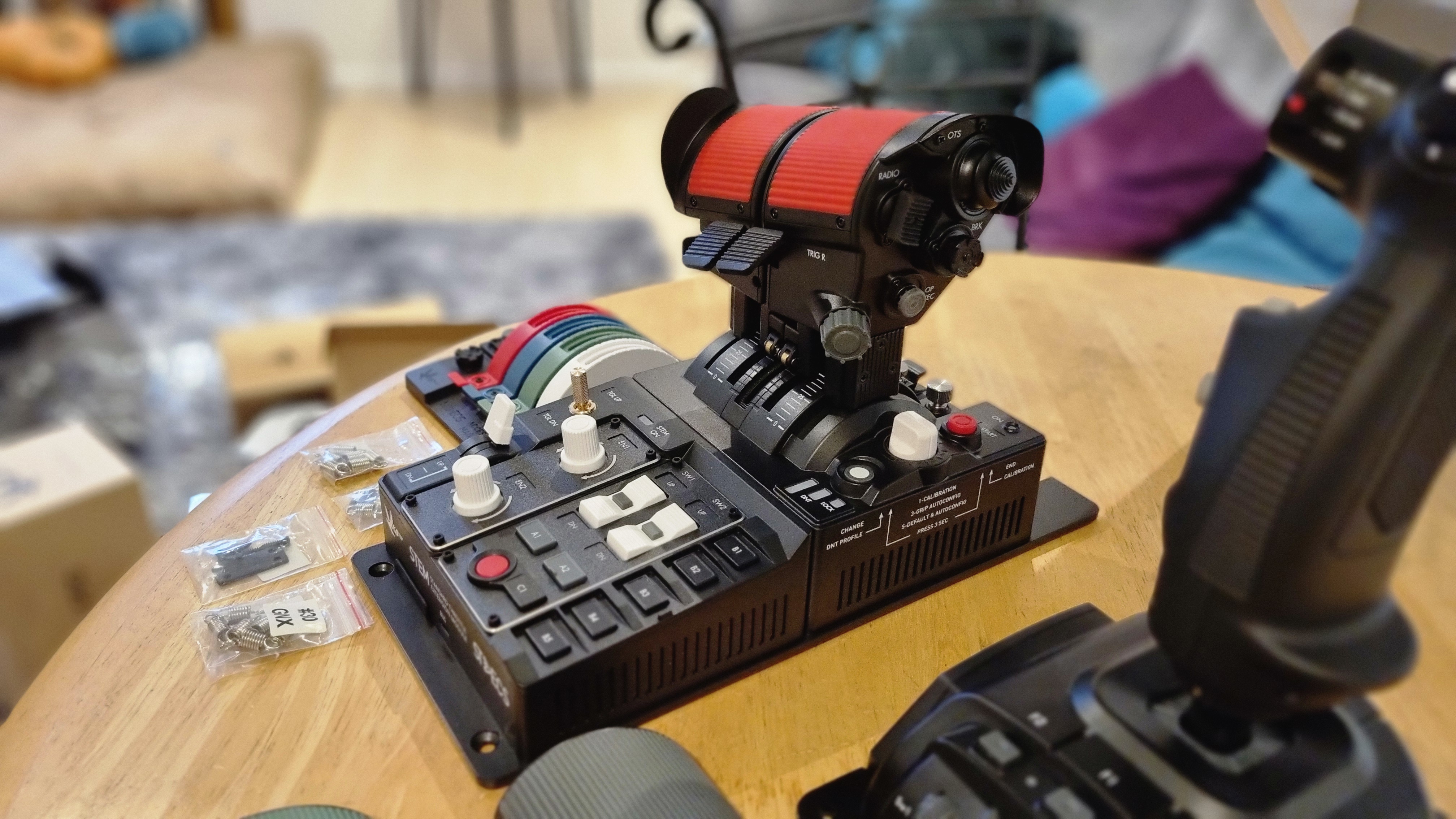 The STECS Throttle System, on a table