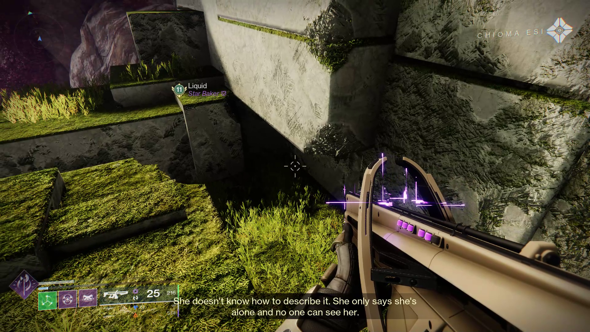 A Guardian hunts down purple anomalies in the Encore Exotic mission in Destiny 2 A Guardian hunts down purple anomalies in the Encore Exotic mission in Destiny 2