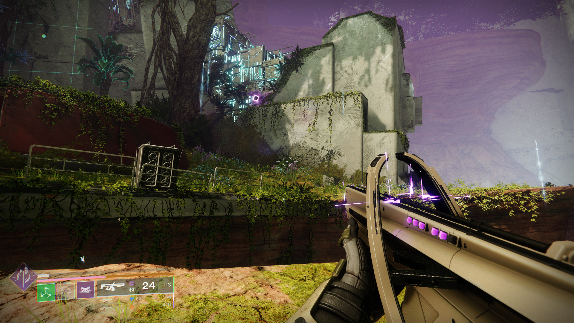 A Guardian hunts down purple anomalies in the Encore Exotic mission in Destiny 2 A Guardian hunts down purple anomalies in the Encore Exotic mission in Destiny 2