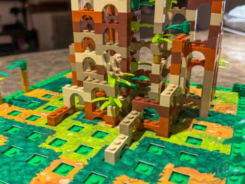 Asmodee’s first Lego board game, Monkey Palace, feels like Scrabble for STEM kids