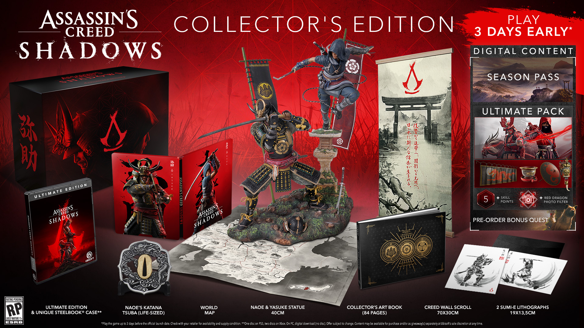 Assassin's Creed Shadows original collector's edition promo image