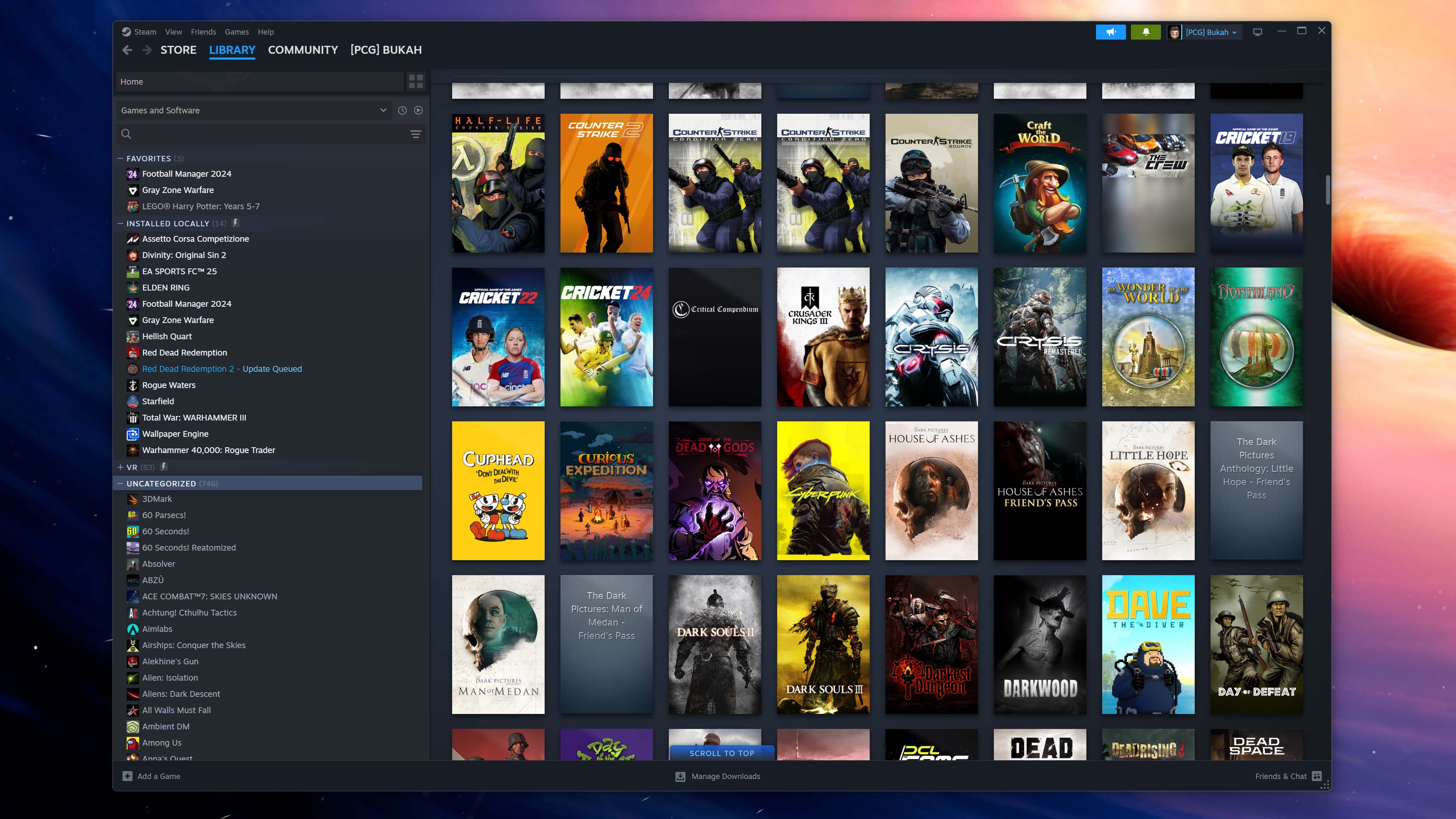 Image showing a Steam library