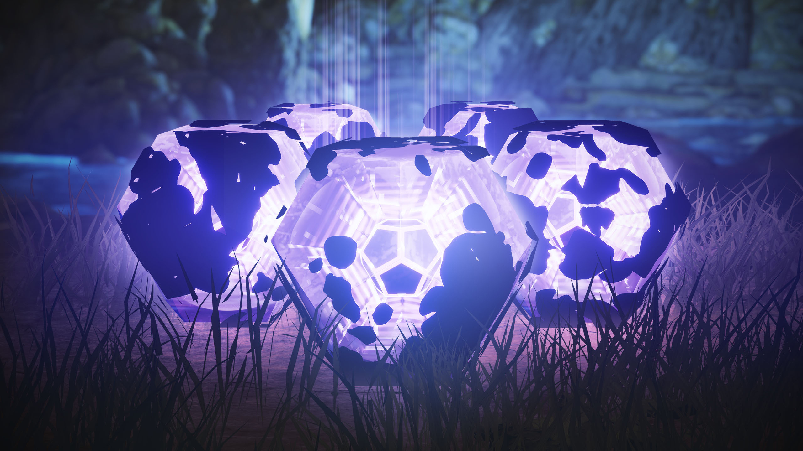 A stock image of Destiny 2’s purple legendary engrams A stock image of Destiny 2’s purple legendary engrams