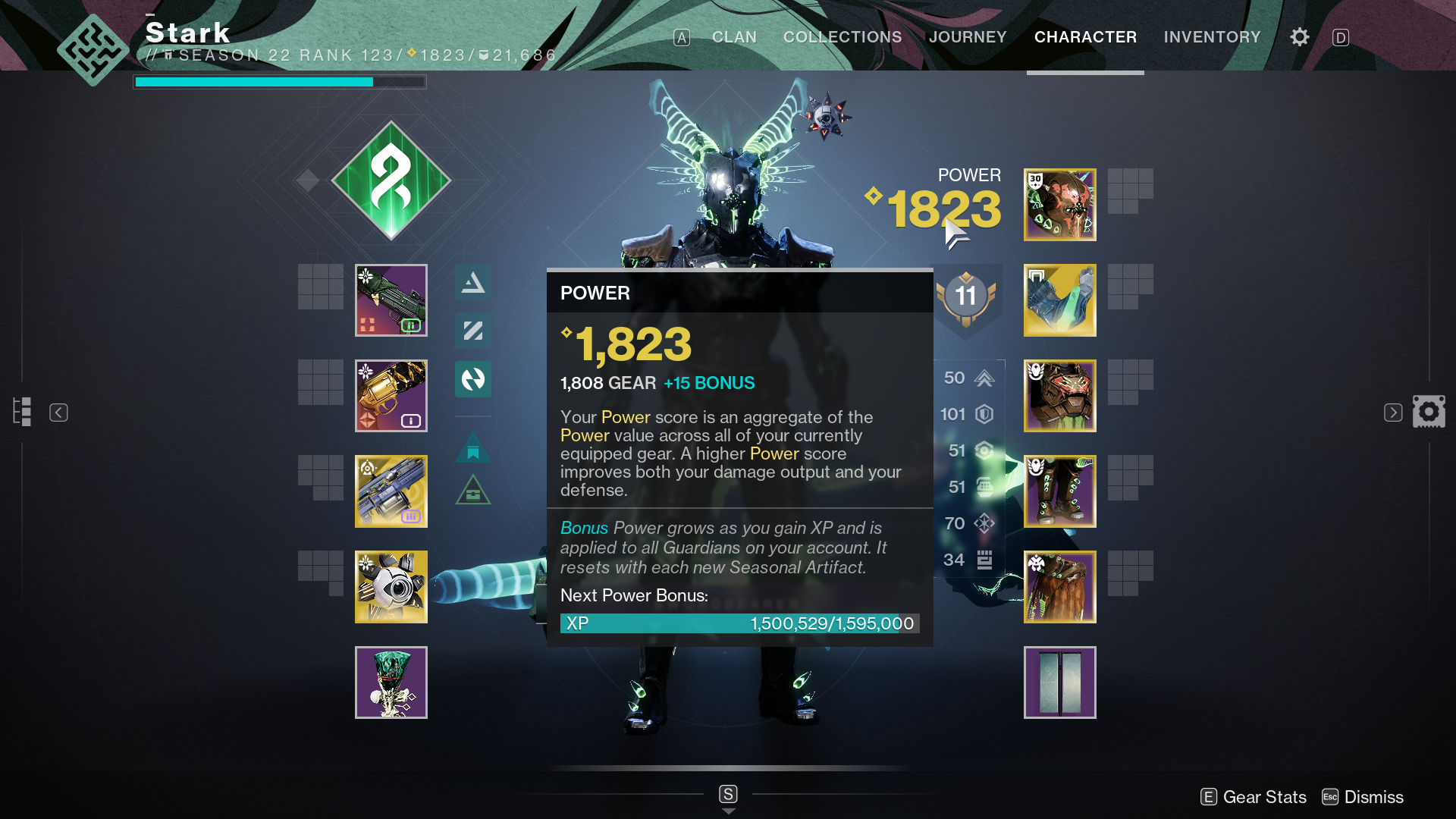 A Guardian shows off their fancy armor and high power level in Destiny 2 A Guardian shows off their fancy armor and high power level in Destiny 2