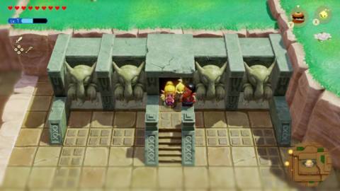 Zelda stands outside the Eastern Temple in Echoes of Wisdom for the Lets Play a Game quest