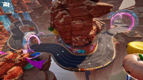 Fortnite waves chequered flag on Rocket Racing mode themed updates