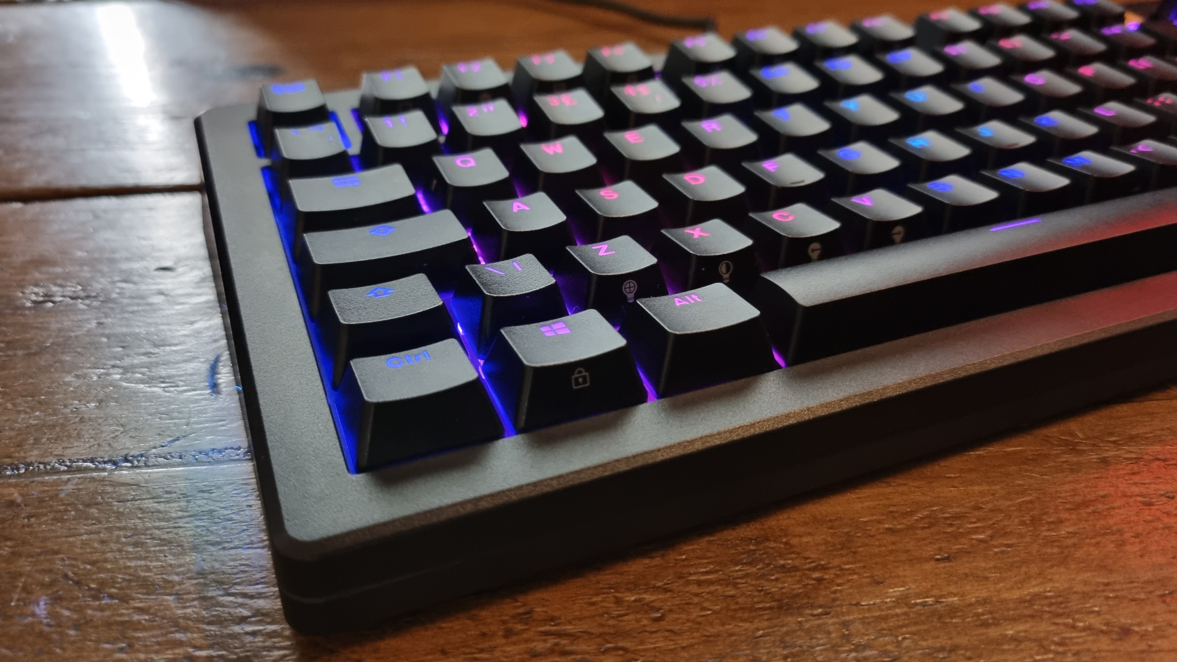 A close-up shot of the Glorious GMMK 3 HE's keycaps.