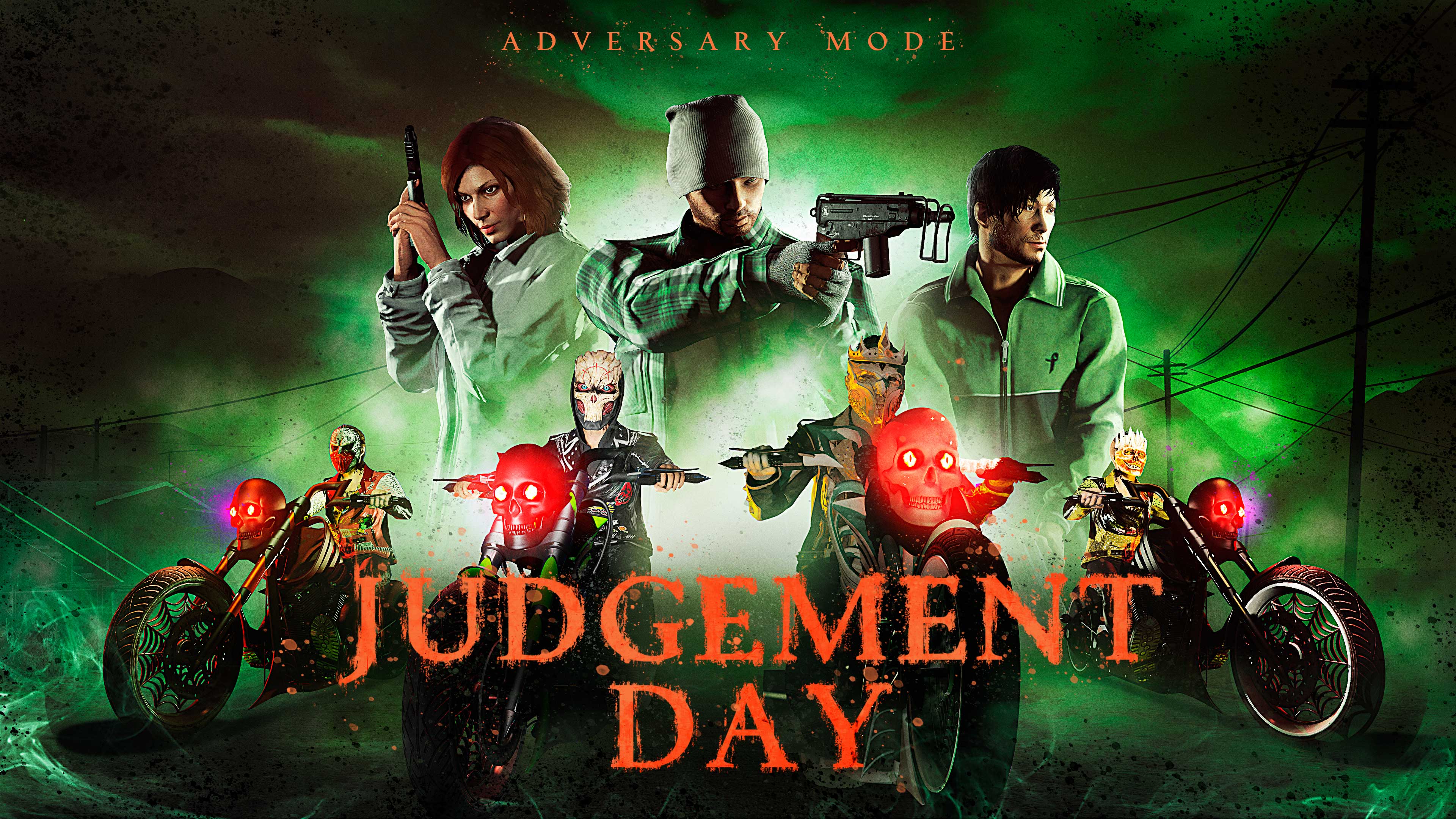 GTA Online promo art for Judgement Day Adversary Mode