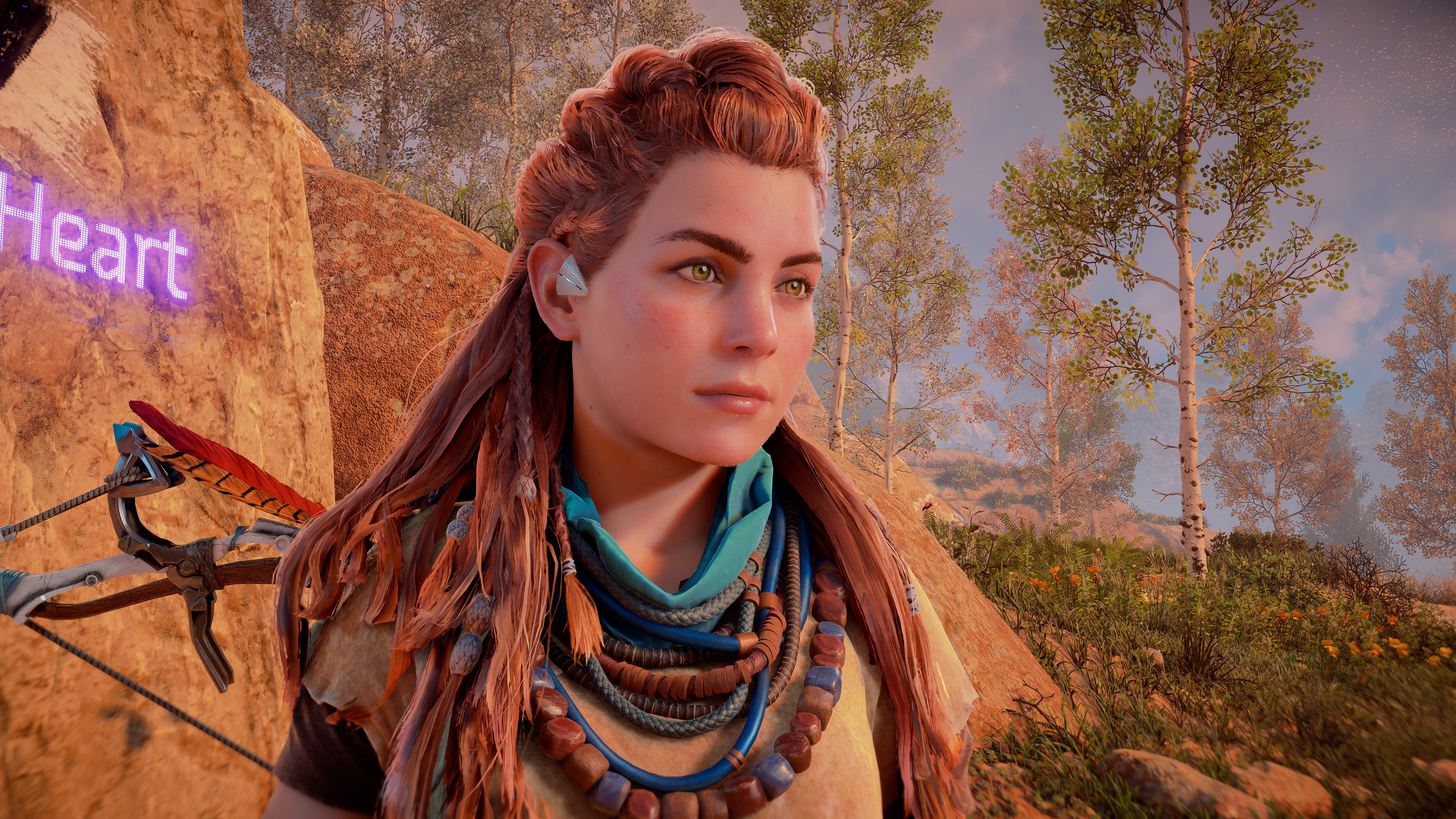 A screenshot from Horizon Zero Dawn Remastered, using the game's Photo Mode