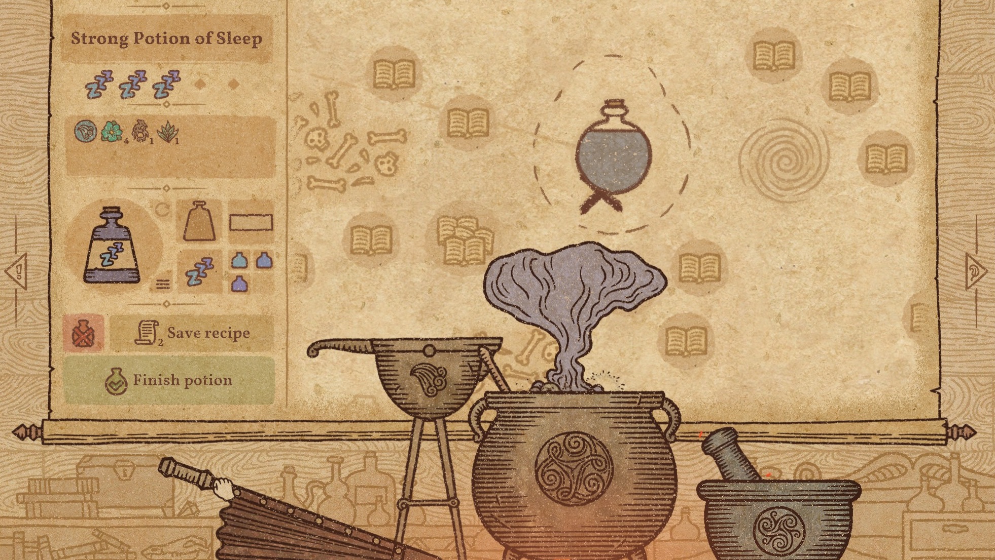 Potion Craft recipe - potion of sleep