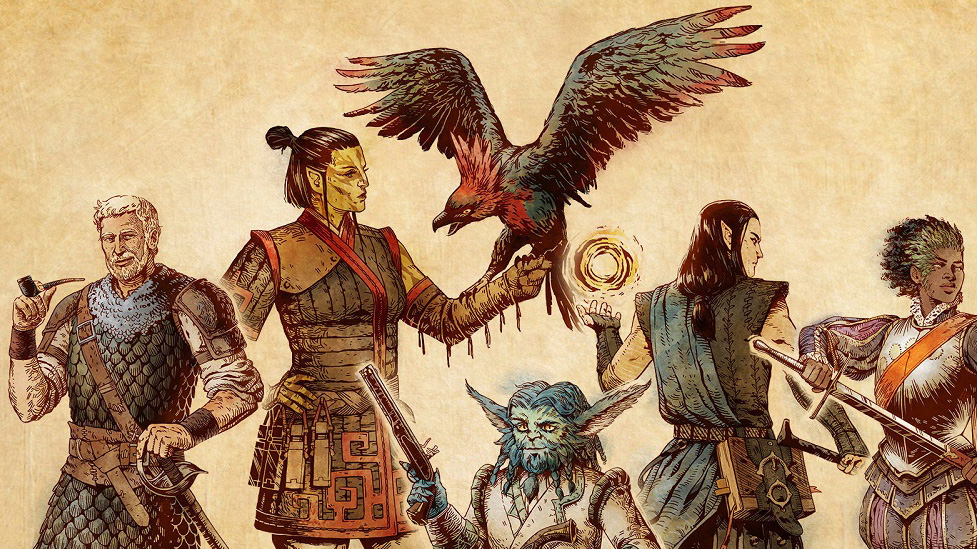 Artwork of Deadfire's companions