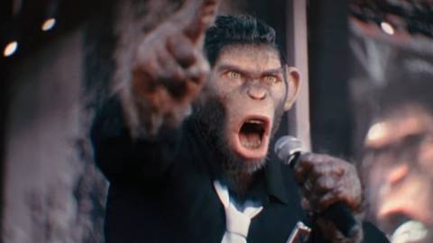 What do you mean someone made a biopic about Robbie Williams where everything’s normal except he’s a CGI monkey?