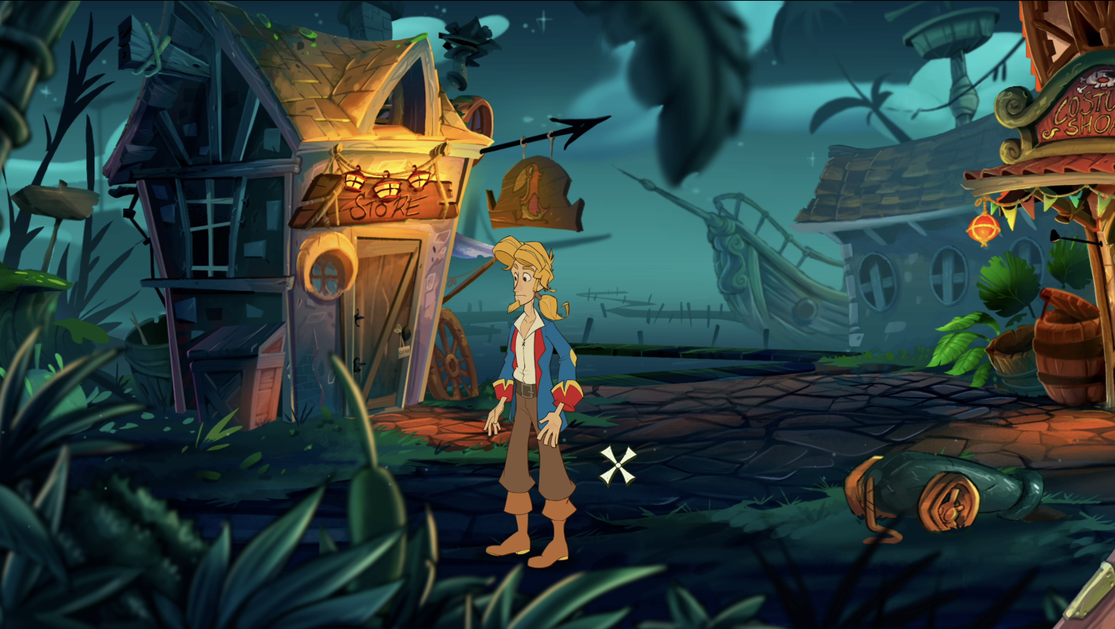 A screenshot from The Booze of Monkey Island featuring Guybrush Threepwood