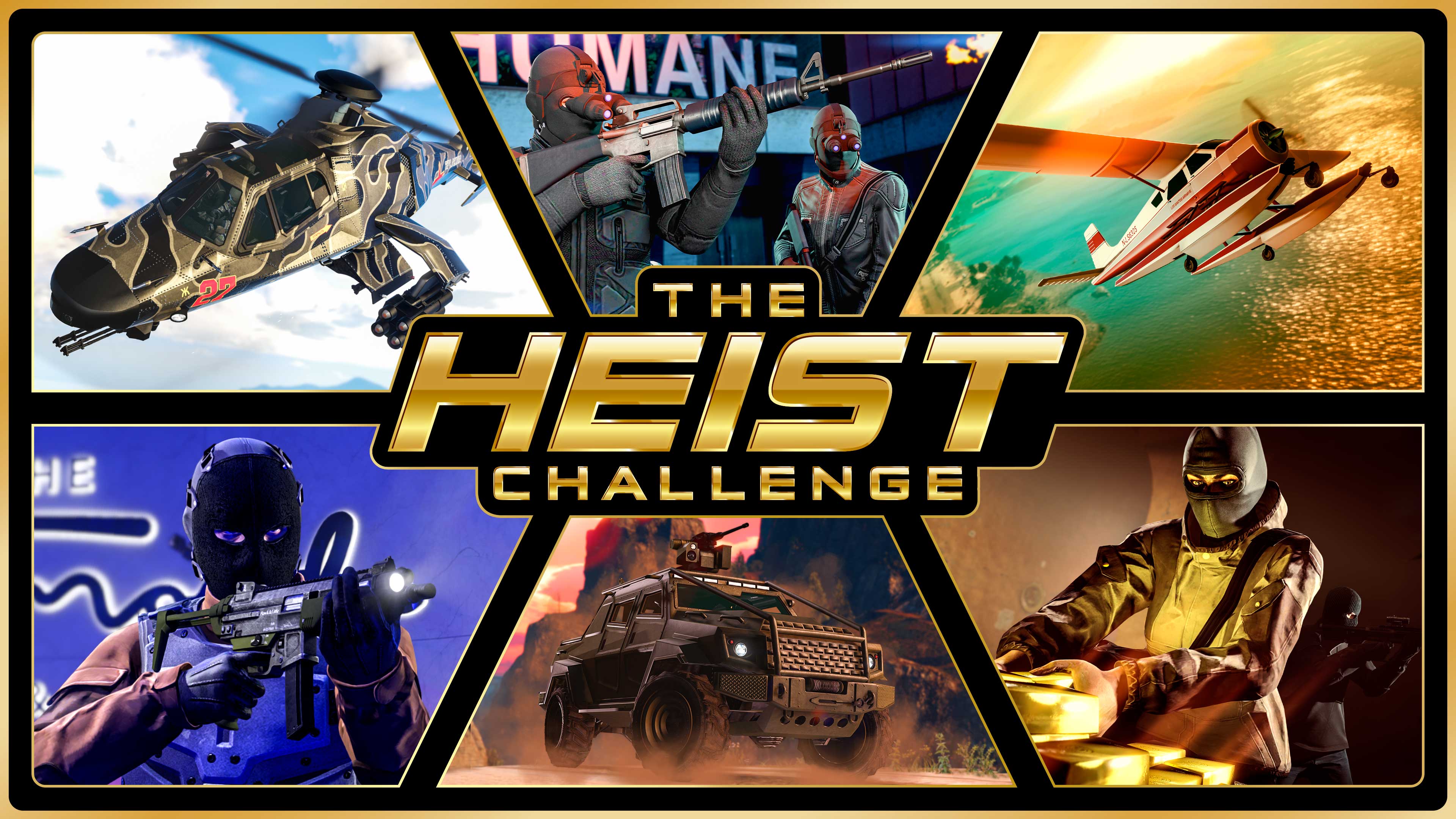 GTA Online promo art for the Heist Challenge