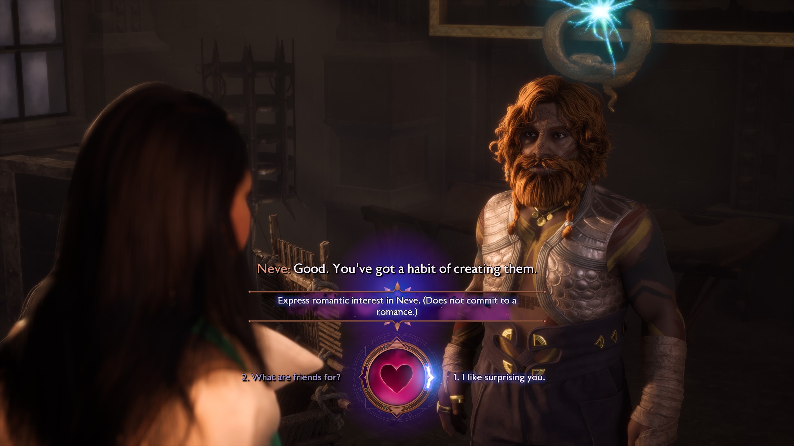 Dragon Age: The Veilguard - Expressing romantic interest