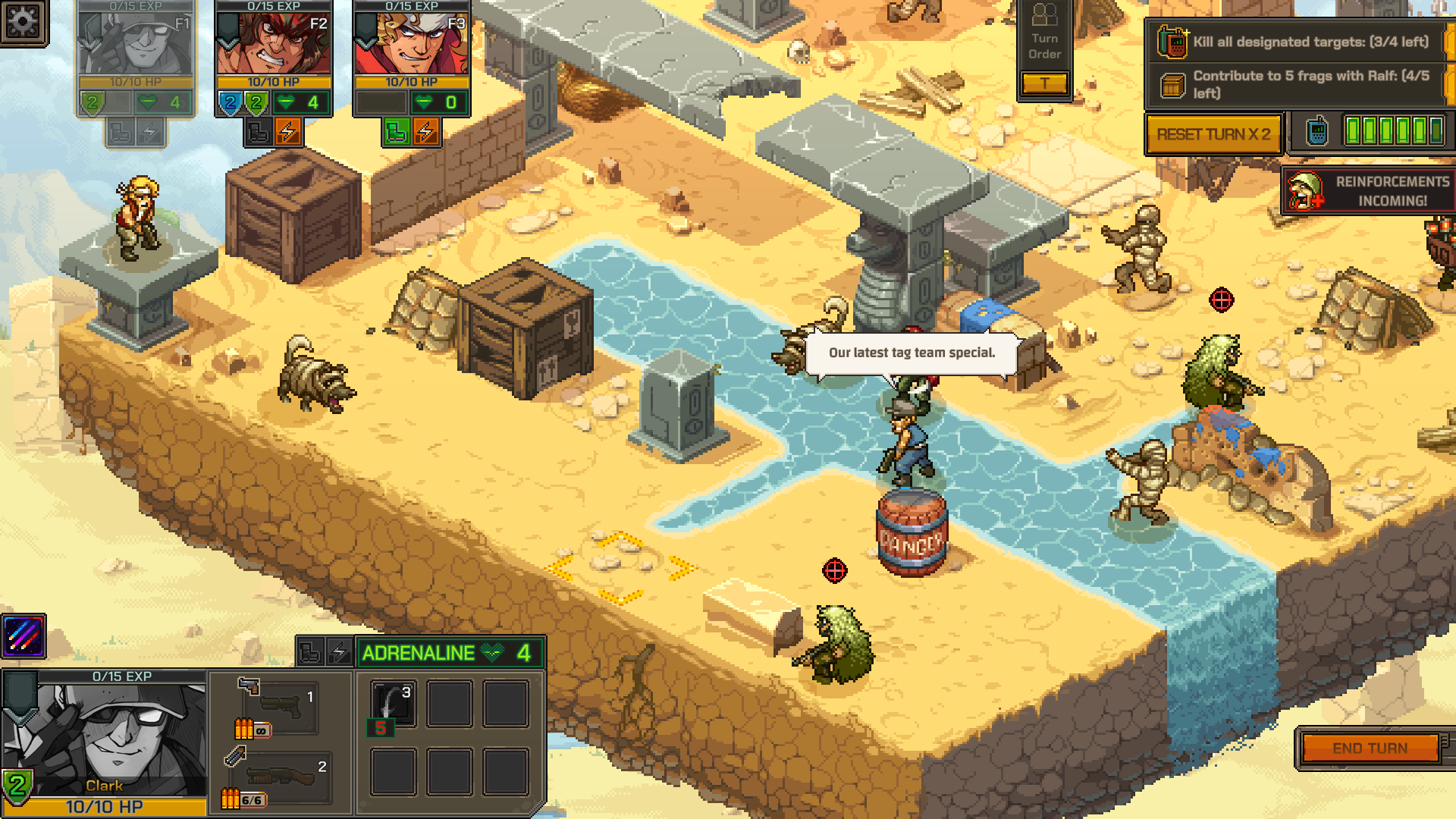 Metal Slug Tactics, isometric turn-based strategy