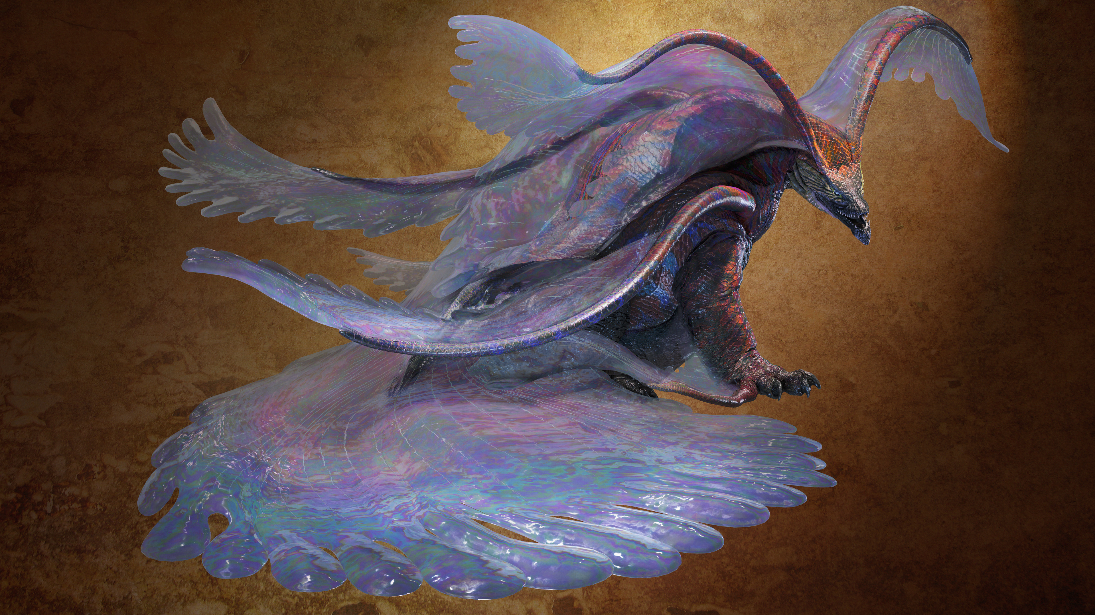 Uth Duna, the aquatic leviathan apex predator of the Scarlet Forest in Monster Hunter Wilds.