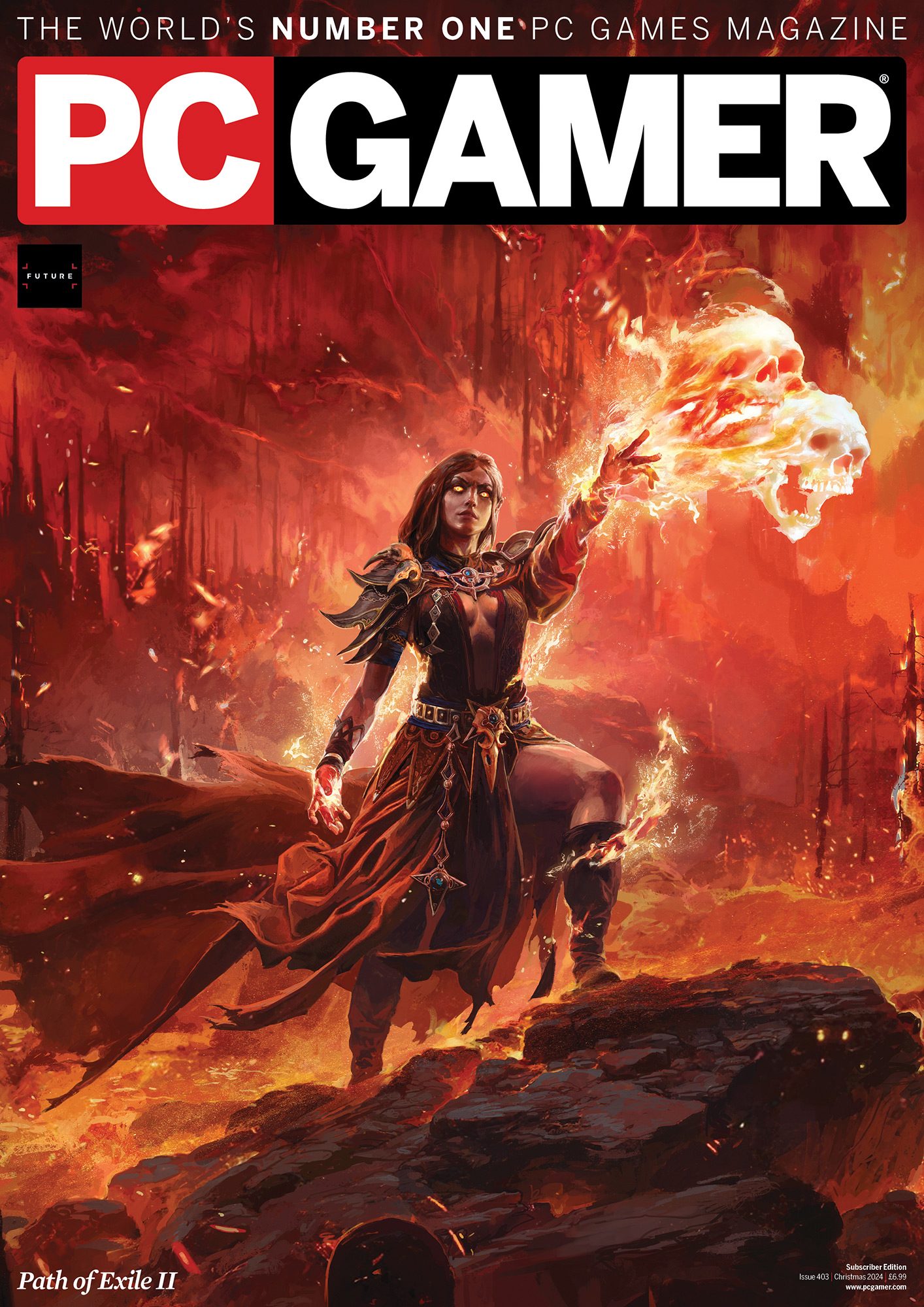 PC Gamer magazine issue 403 featuring Path of Exile 2