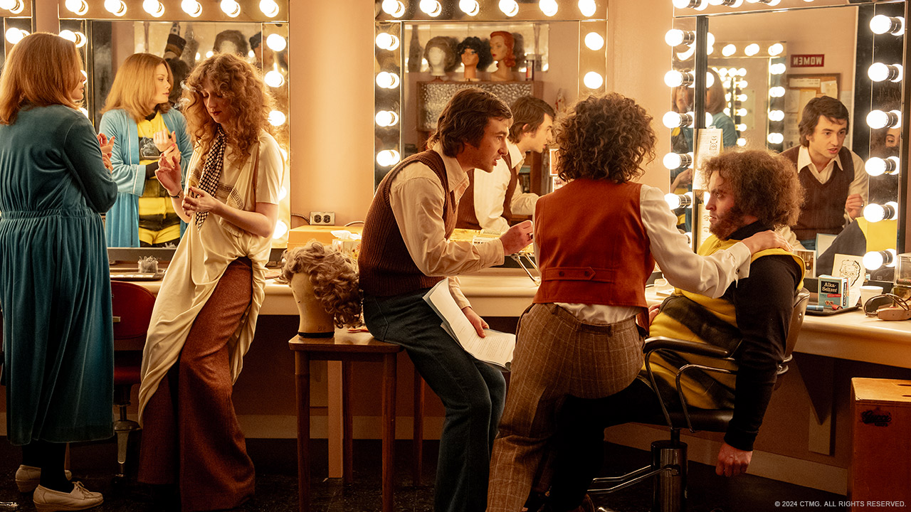 A hectic scene as fake John Belushi gets ready before performing on Saturday Night