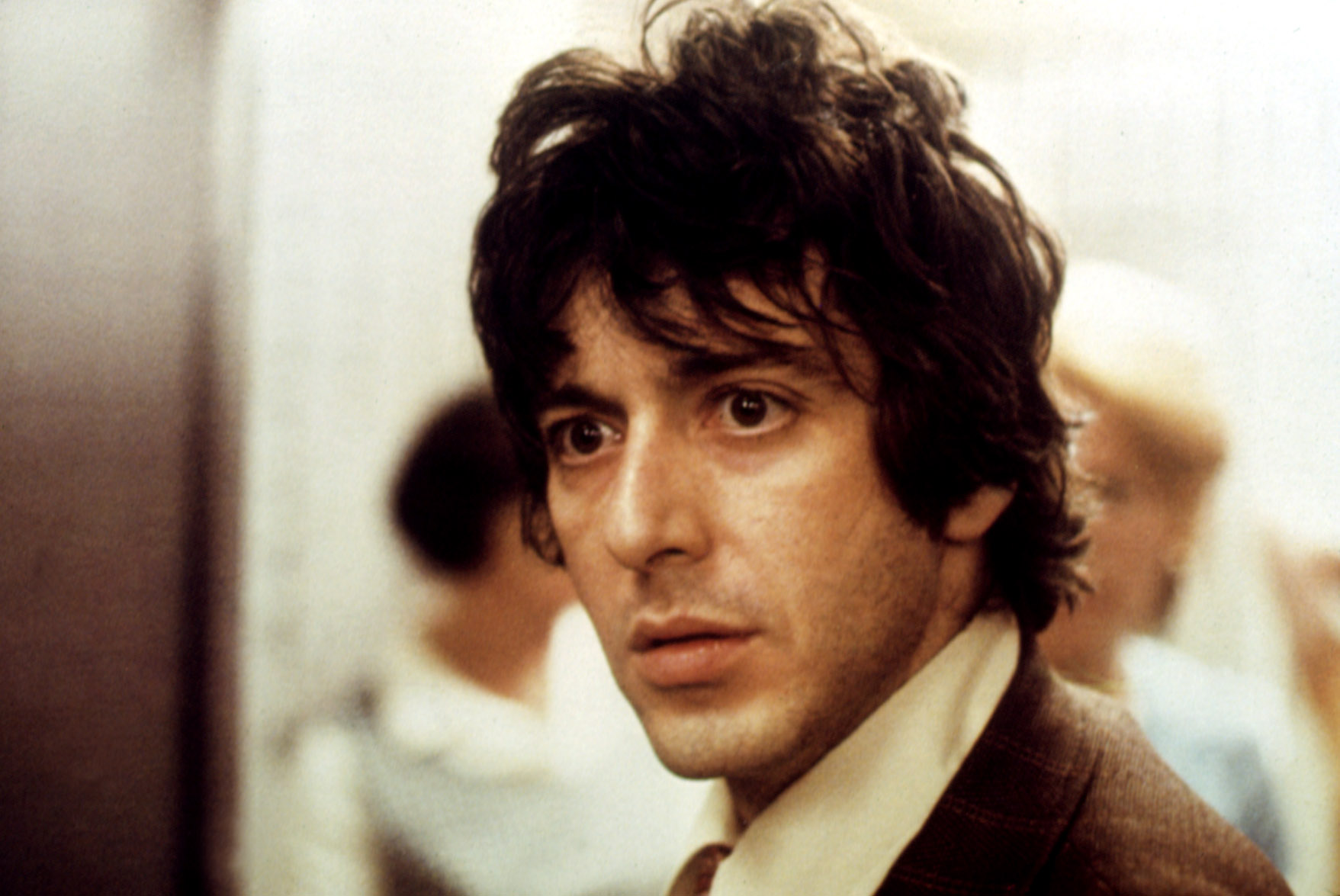 Young Al Pacino looking worried in Dog Day Afternoon